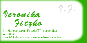 veronika fitzko business card